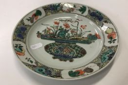 A Chinese Kangxi famille verte plate,