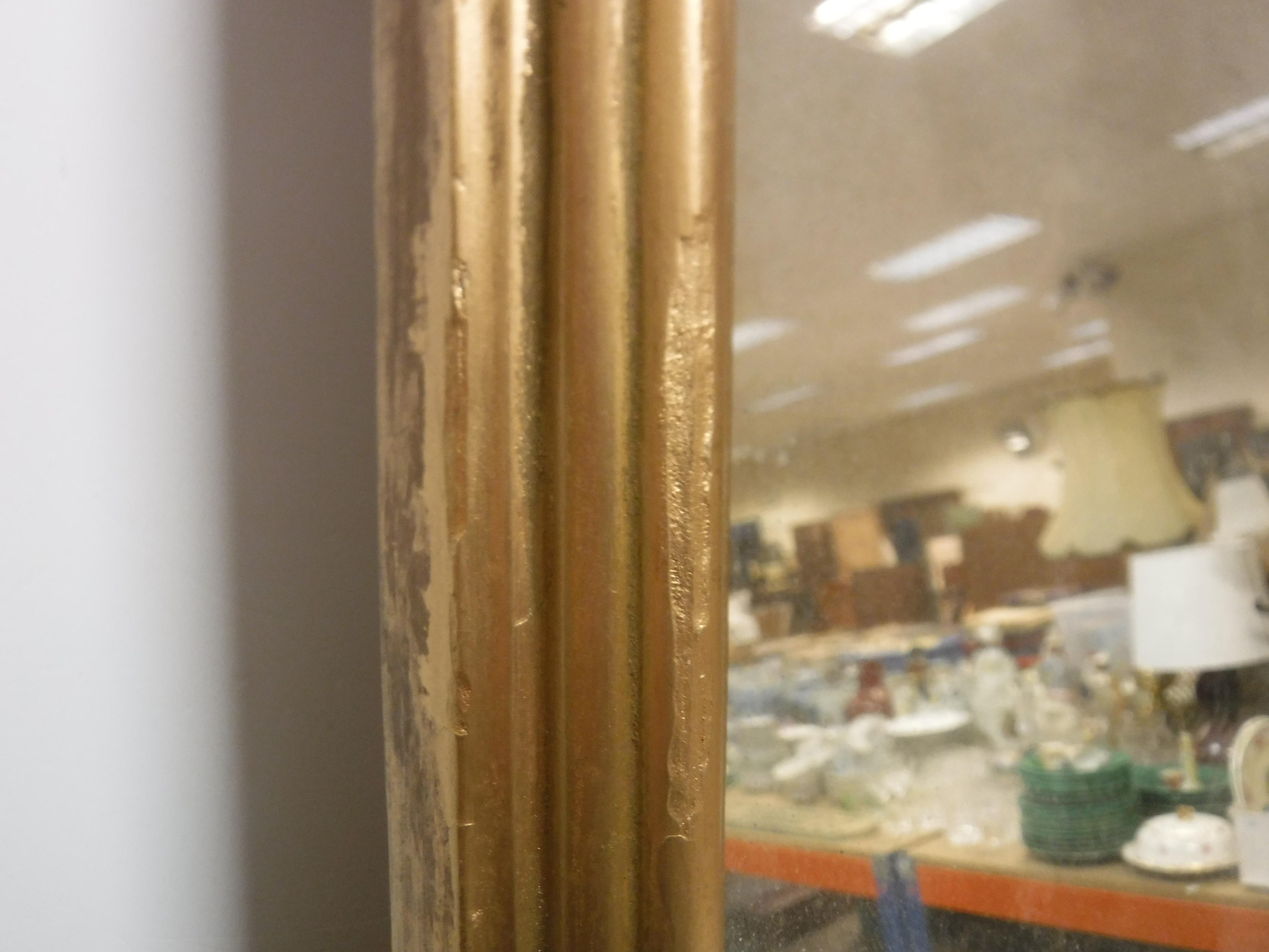 A 19th Century giltwood and gesso framed pier glass, - Image 7 of 14