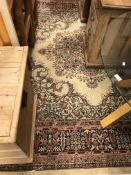 A machine woven Persian carpet,