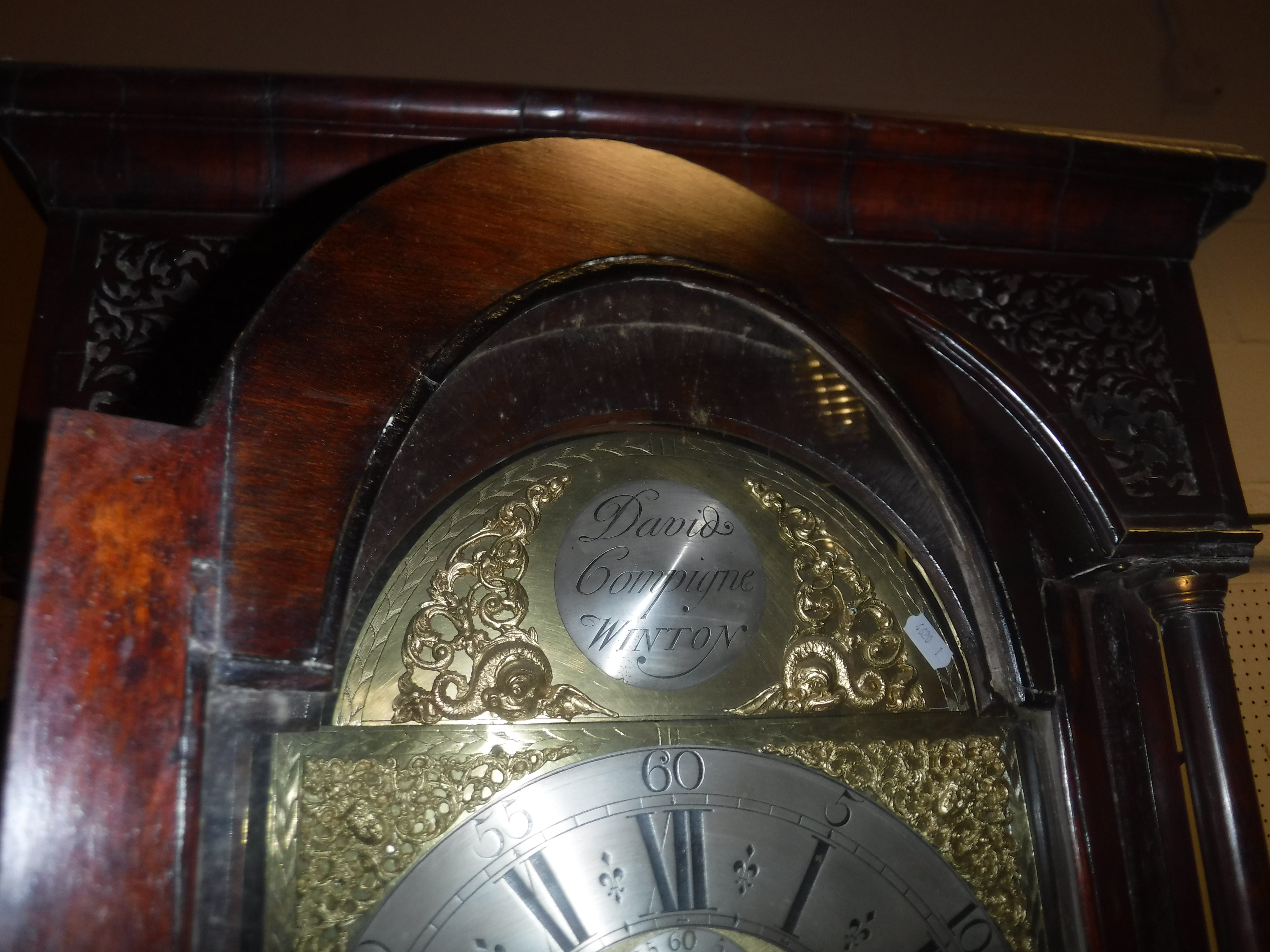 An 18th Century walnut cased long case clock, the eight day movement with silvered chapter ring, - Image 29 of 31