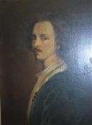AFTER SIR ANTHONY VAN DYCK “Self- portrait with goatee and open neck shirt”, head and shoulders,