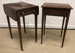 An Edwardian mahogany drop-leaf Pembroke table,