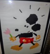 ÅBERG (POSSIBLY LASSE/LARS GUNNAR) "Mickey Mouse", colour print, limited edition No'd.
