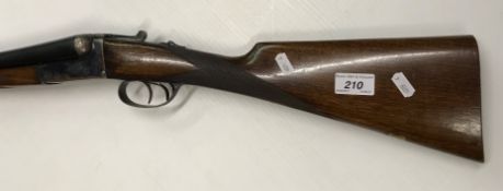 An L.I.G Elgoibar 12 bore shotgun, double barrel, side by side, box lock, ejector, 27.