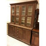 A Victorian stained pine dresser,