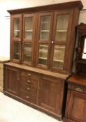 A Victorian stained pine dresser,