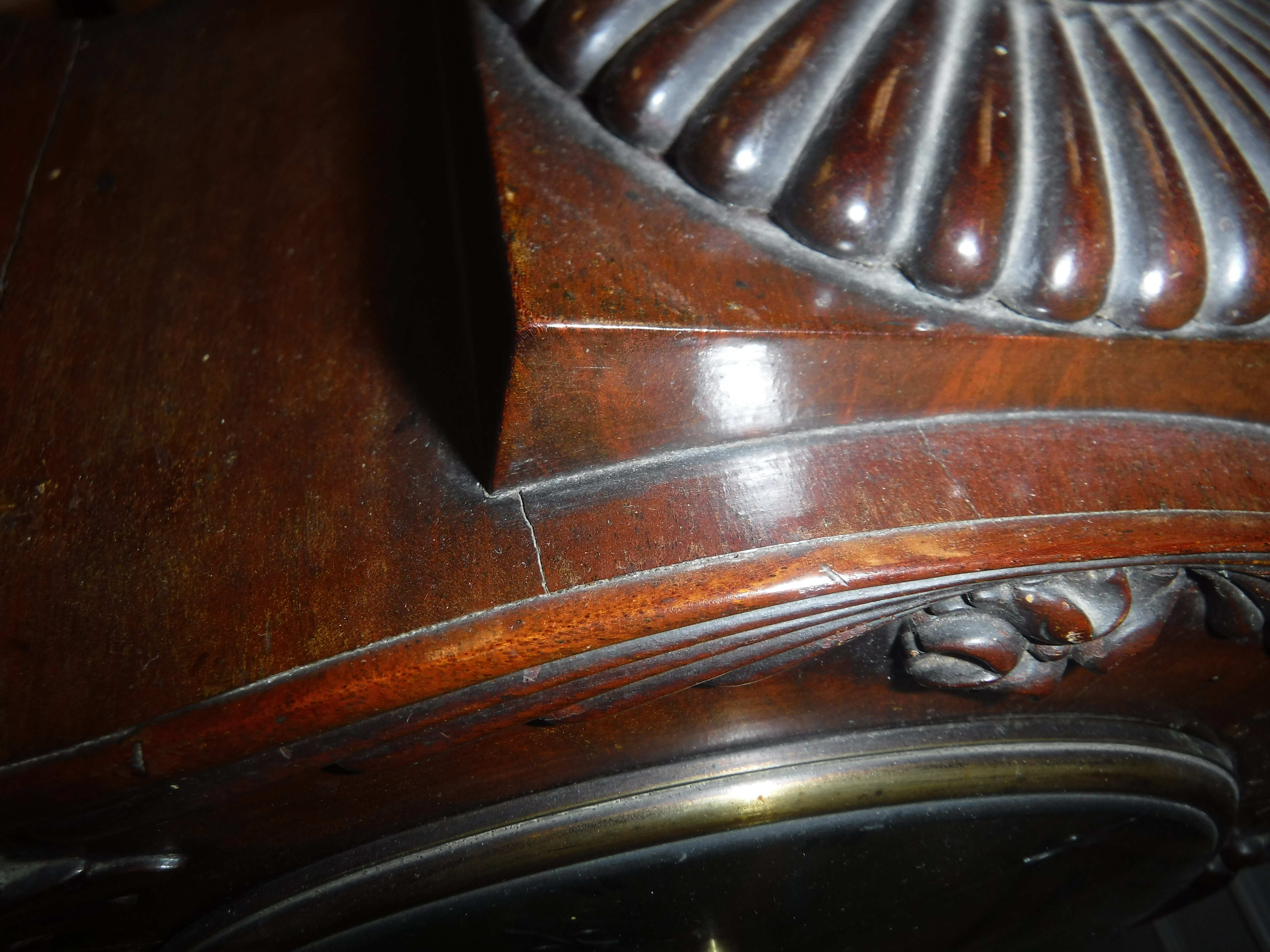 A 19th Century mahogany cased mantel clock with applied moulded scrolling foliate decoration, - Image 7 of 29