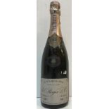 One bottle Pol Roger Champagne Rosé 1982