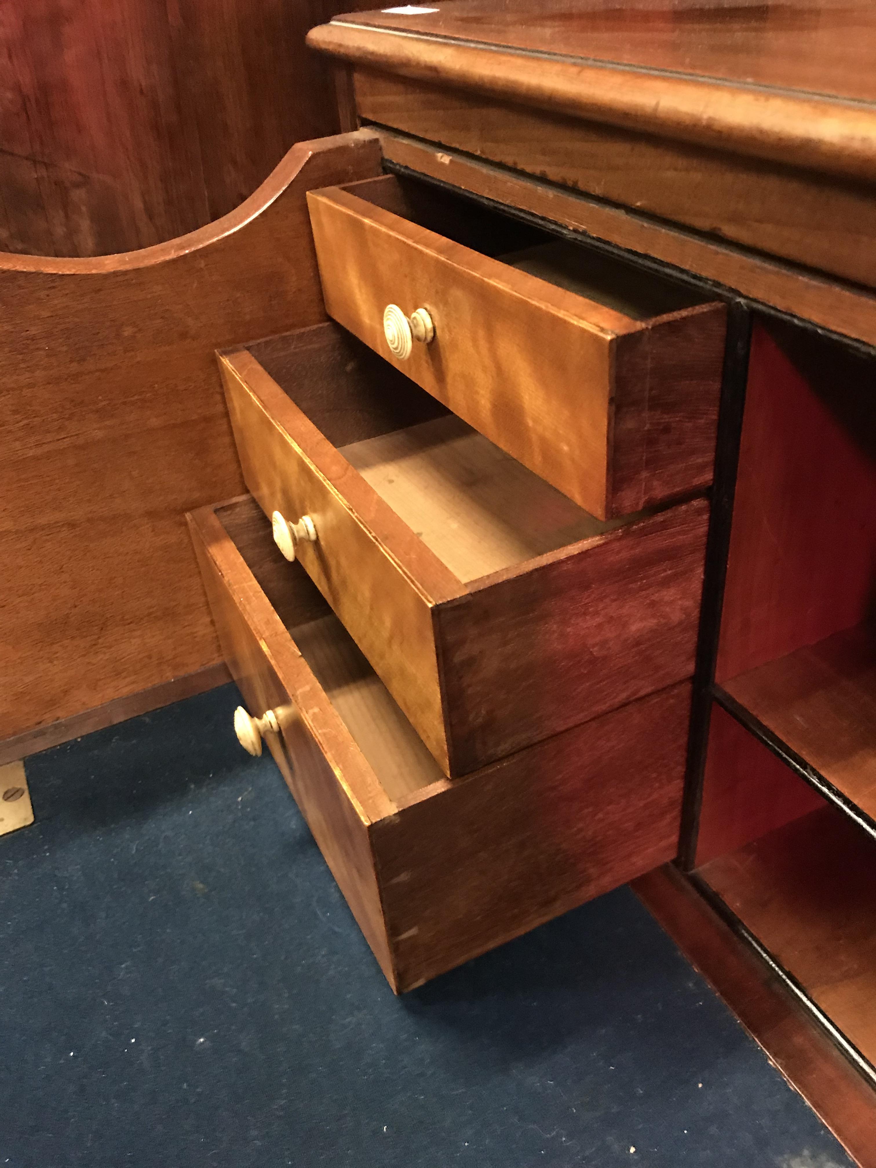 A George III mahogany bookcase cabinet, - Image 22 of 35