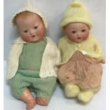 Two Armand Marseille baby dolls of small porportions,