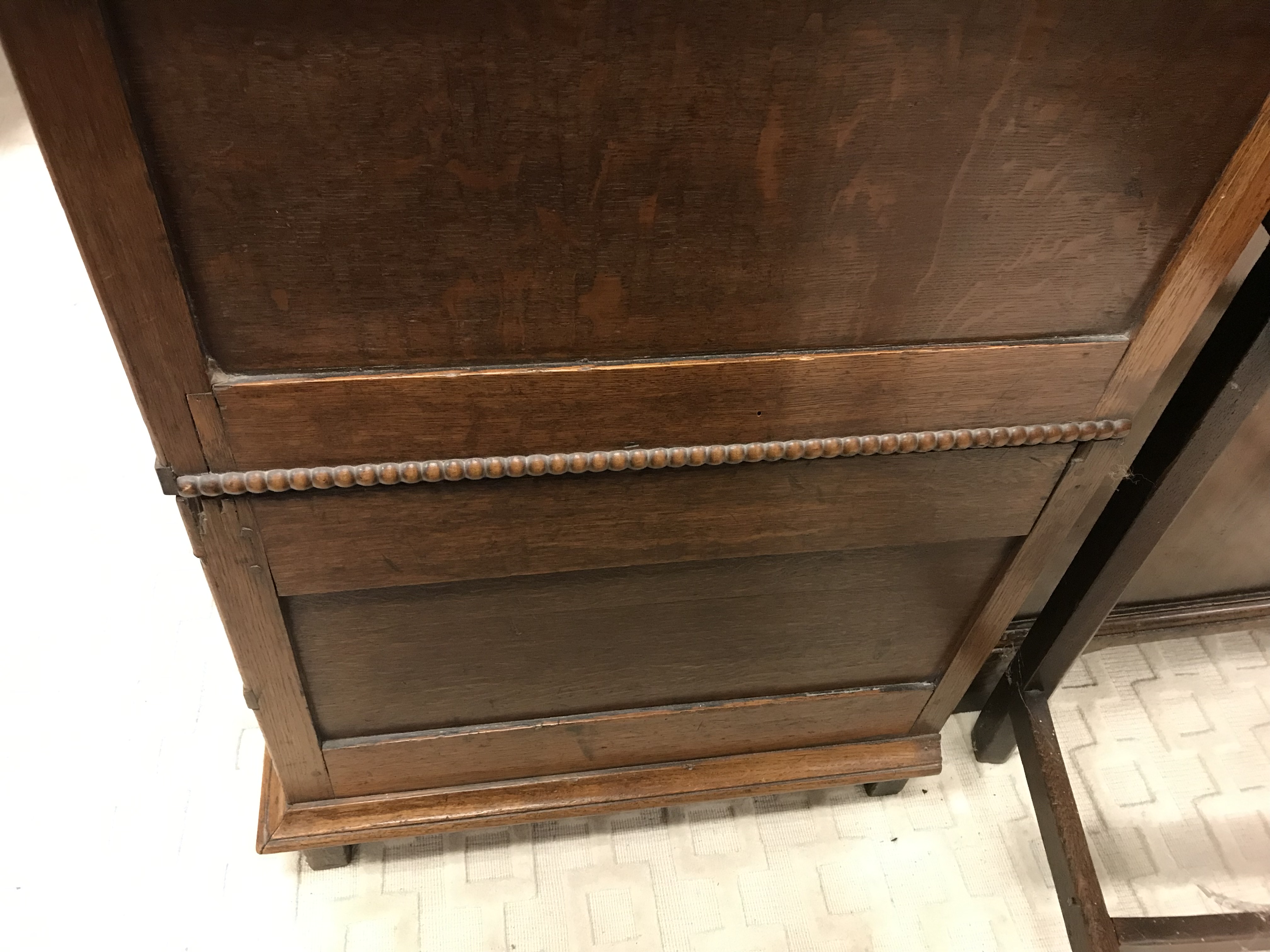 A 17th Century oak and walnut chest, - Image 16 of 26