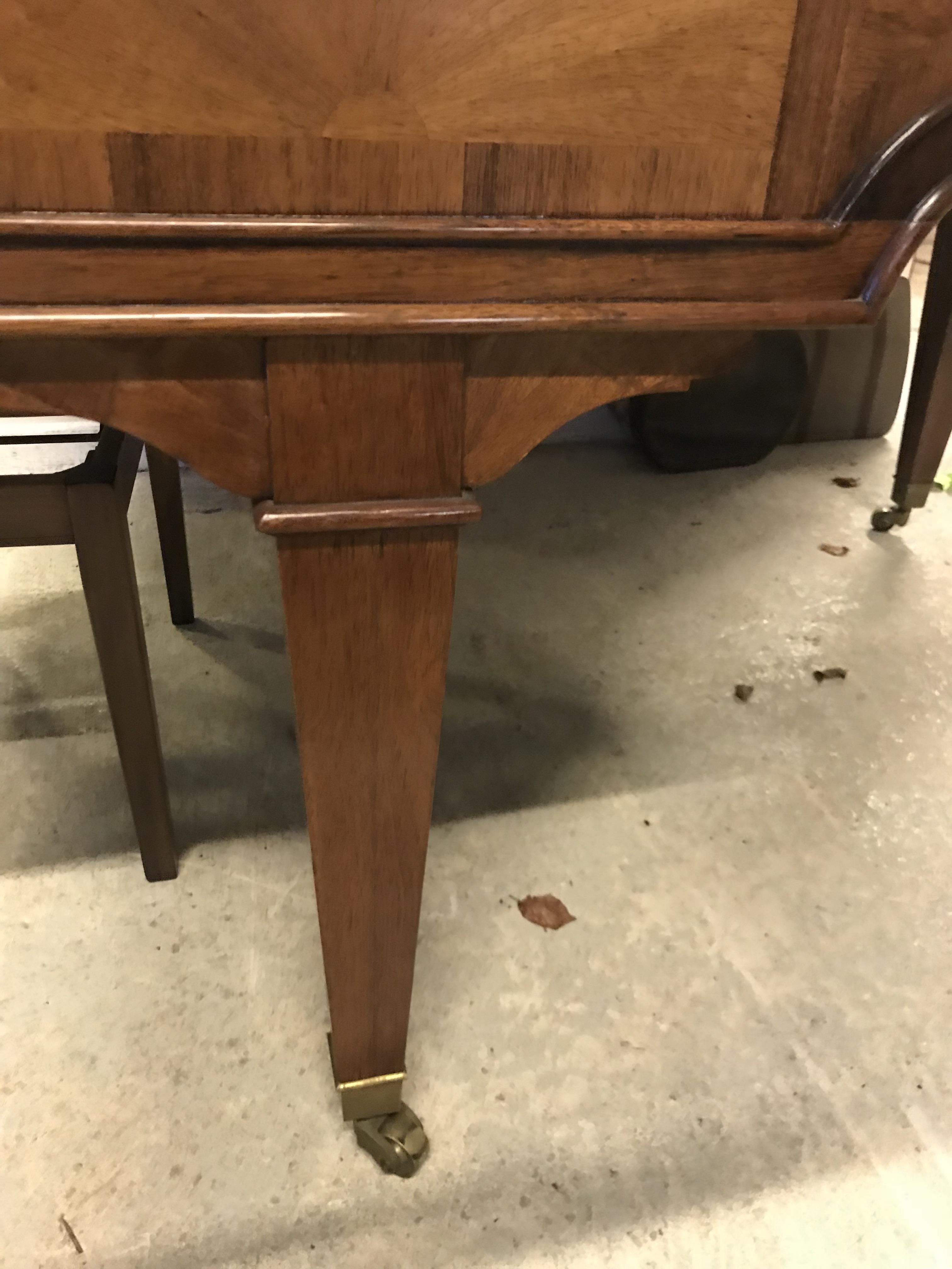 An early 20th Century rosewood starburst veneered baby grand piano, - Image 11 of 29