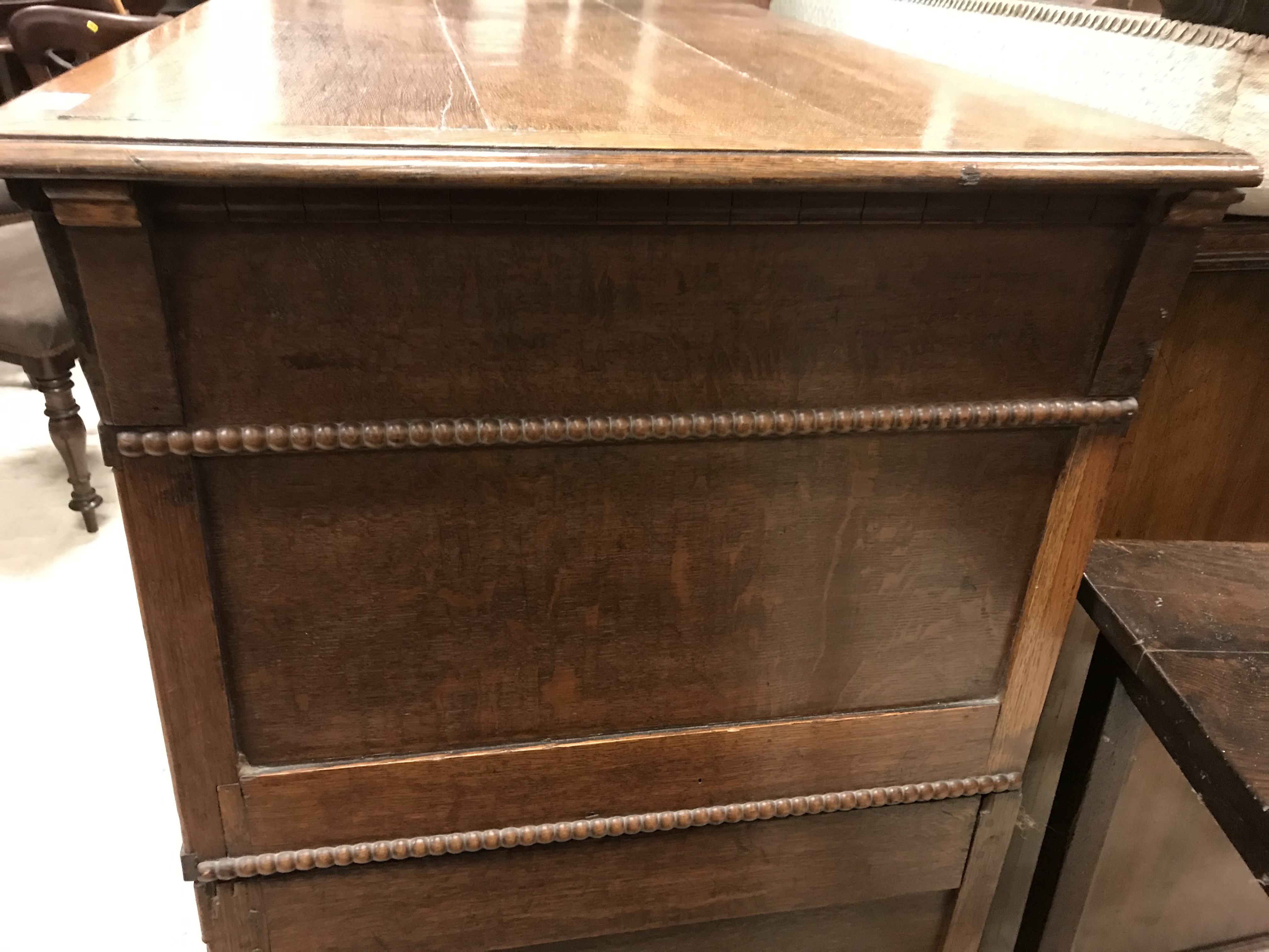 A 17th Century oak and walnut chest, - Image 15 of 26