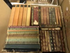Two boxes of various books including OSBERT SITWELL "Collected Stories",