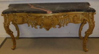 A 19th Century Continental pier table in the Rococo taste,