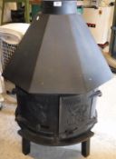 A Wood Warm Firefly stove, 91 cm high,