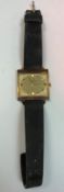 An 18 carat gold cased Universal Geneve Golden Shadow gentleman's wristwatch, the case back No'd.