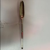 A George III silver marrow scoop (London 1743 by Ebenezer Coker) 21.5 cm in length 1.