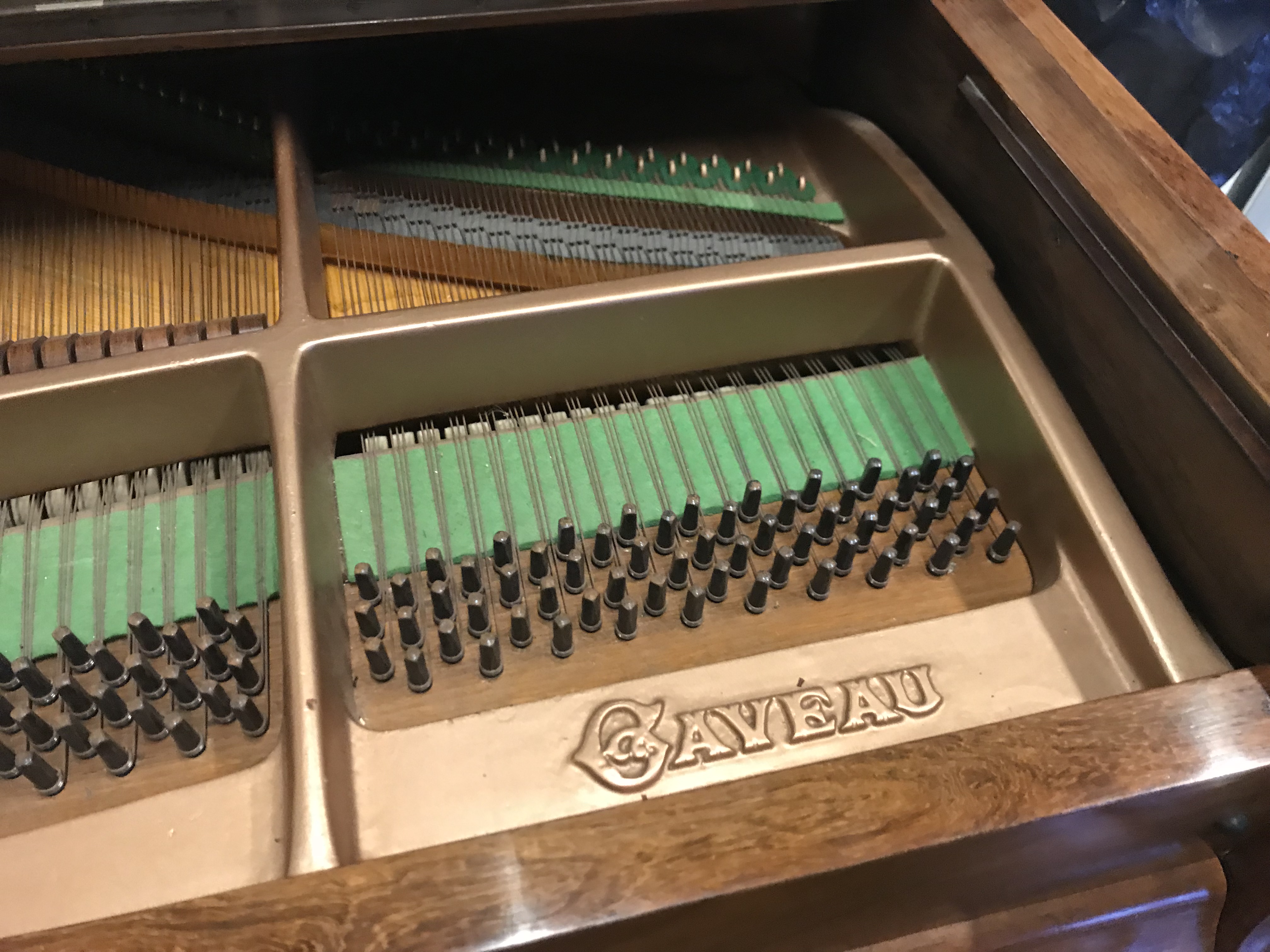 An early 20th Century rosewood starburst veneered baby grand piano, - Image 29 of 29