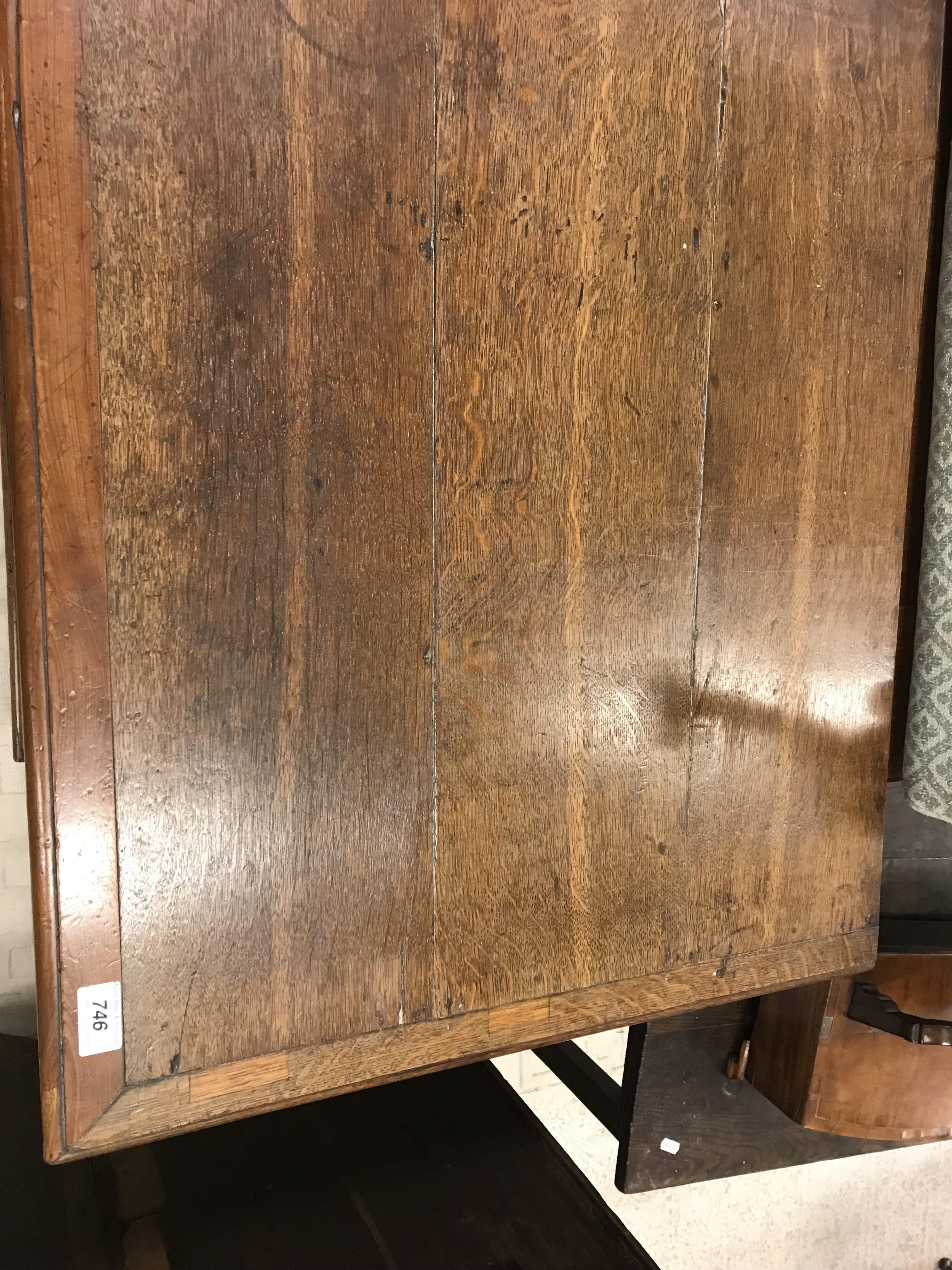 A 17th Century oak and walnut chest, - Image 3 of 26