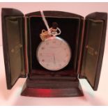 A Vacheron & Constantin aluminium cased pocket watch presented to GJ Campbell by Aluminium Ltd 1962