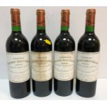 Four bottles Chateau Bahans Haut Brion Graves,