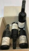 Four bottles Taylor's Vintage Port 1980