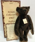 A Steiff 1907 replica teddy bear, limited edition of 3000,