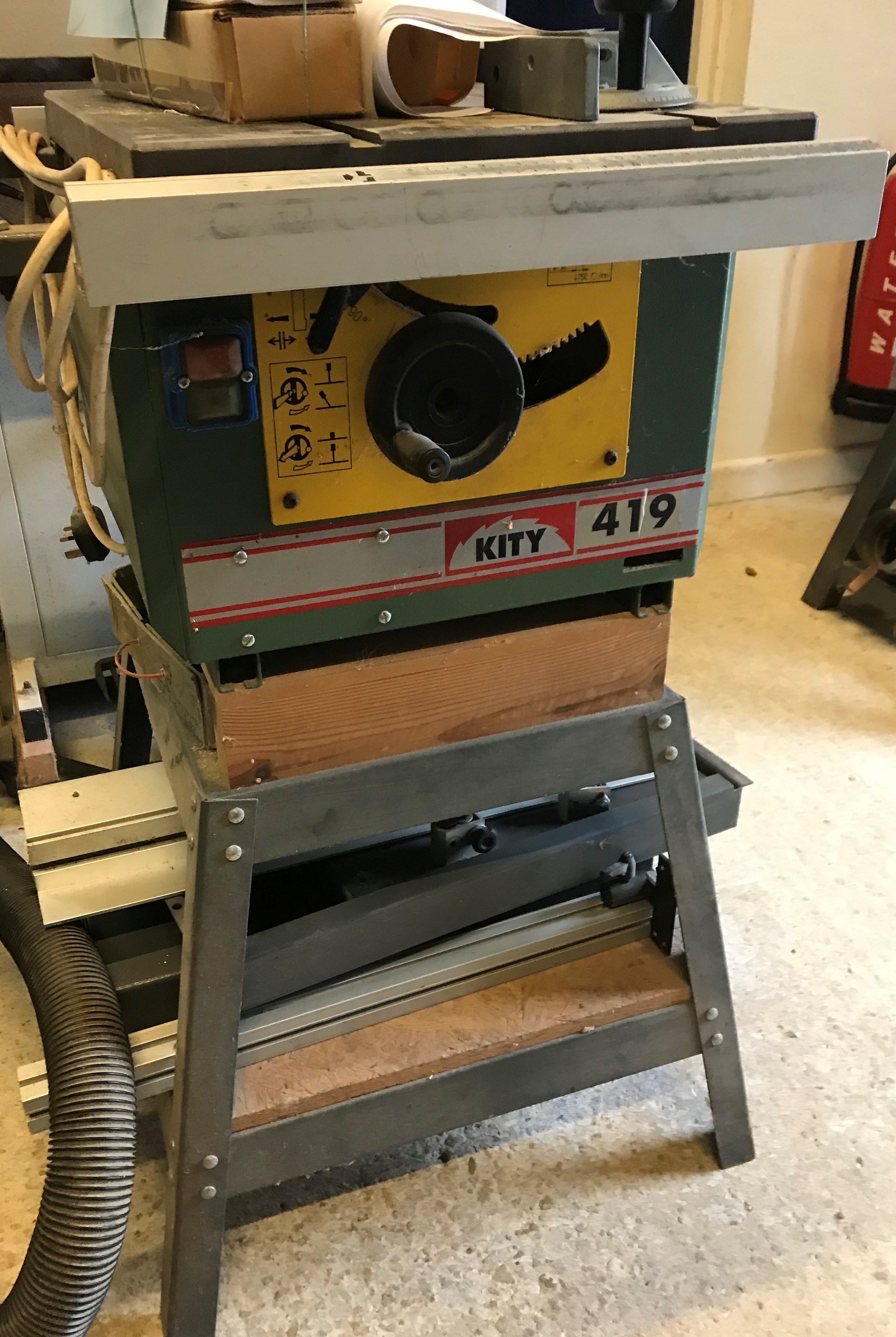 A Kity 419 circular saw on stand