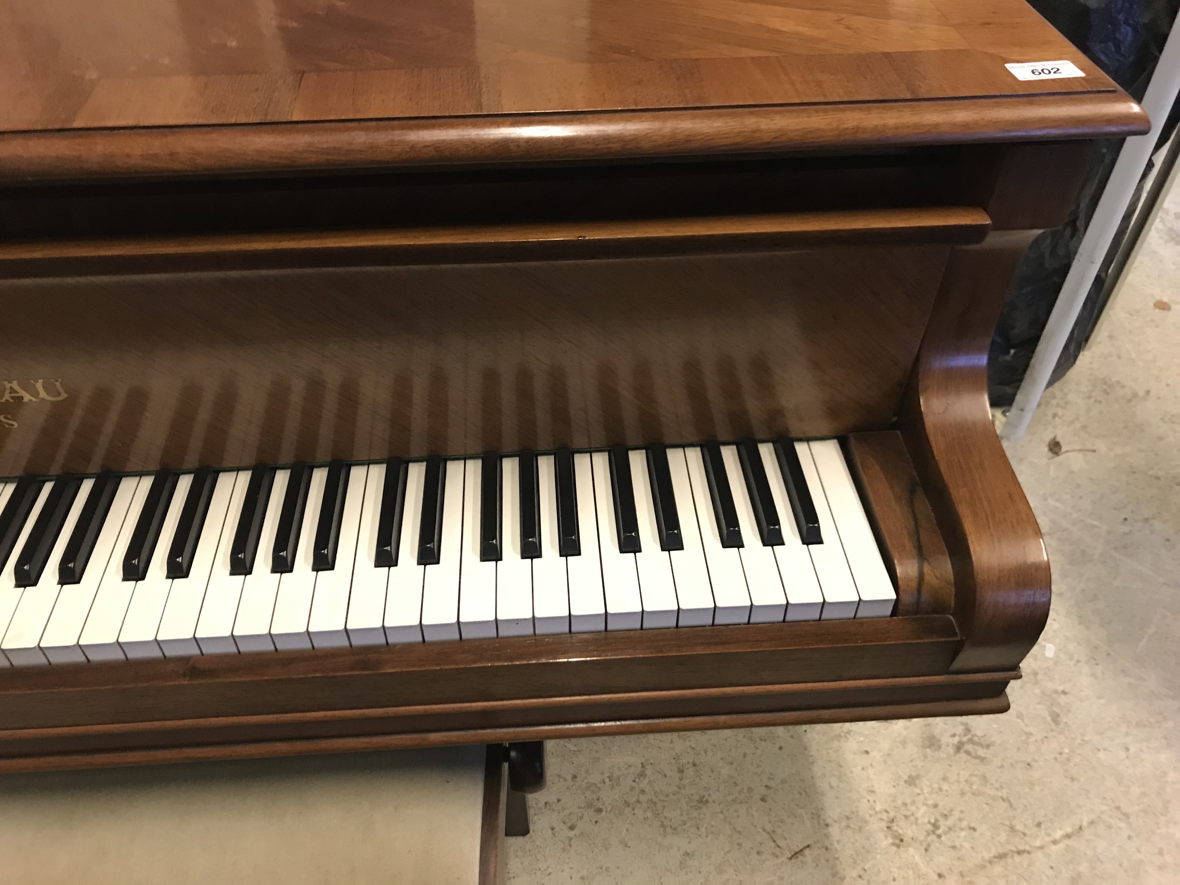 An early 20th Century rosewood starburst veneered baby grand piano, - Image 19 of 29