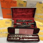 A Yamaha silver plated flute No.