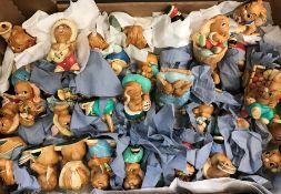 A collection of thirty-five Pendelfin figures of rabbits various