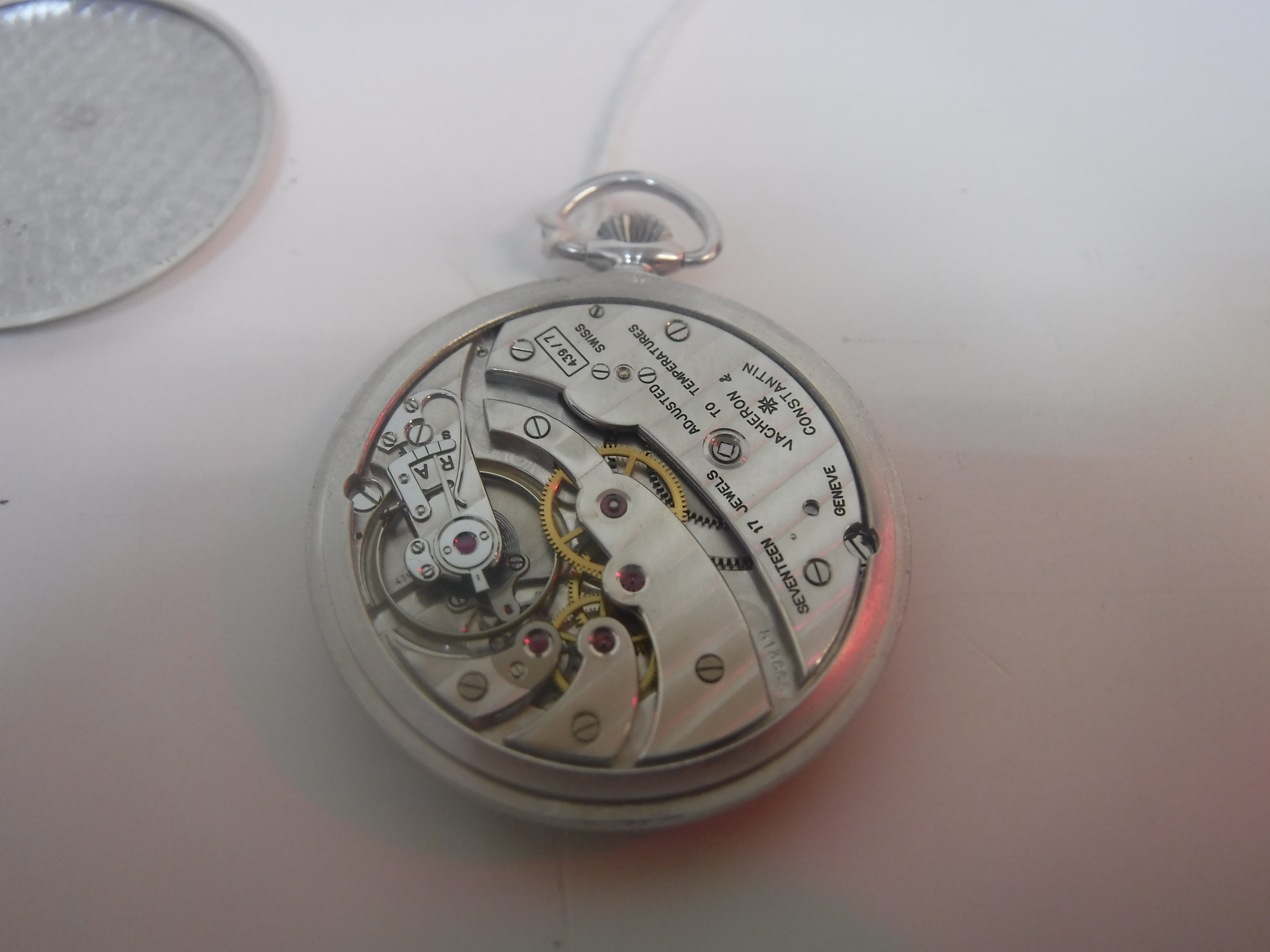 A Vacheron & Constantin aluminium cased pocket watch presented to GJ Campbell by Aluminium Ltd 1962 - Bild 16 aus 19