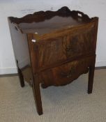 A George III mahogany night table,