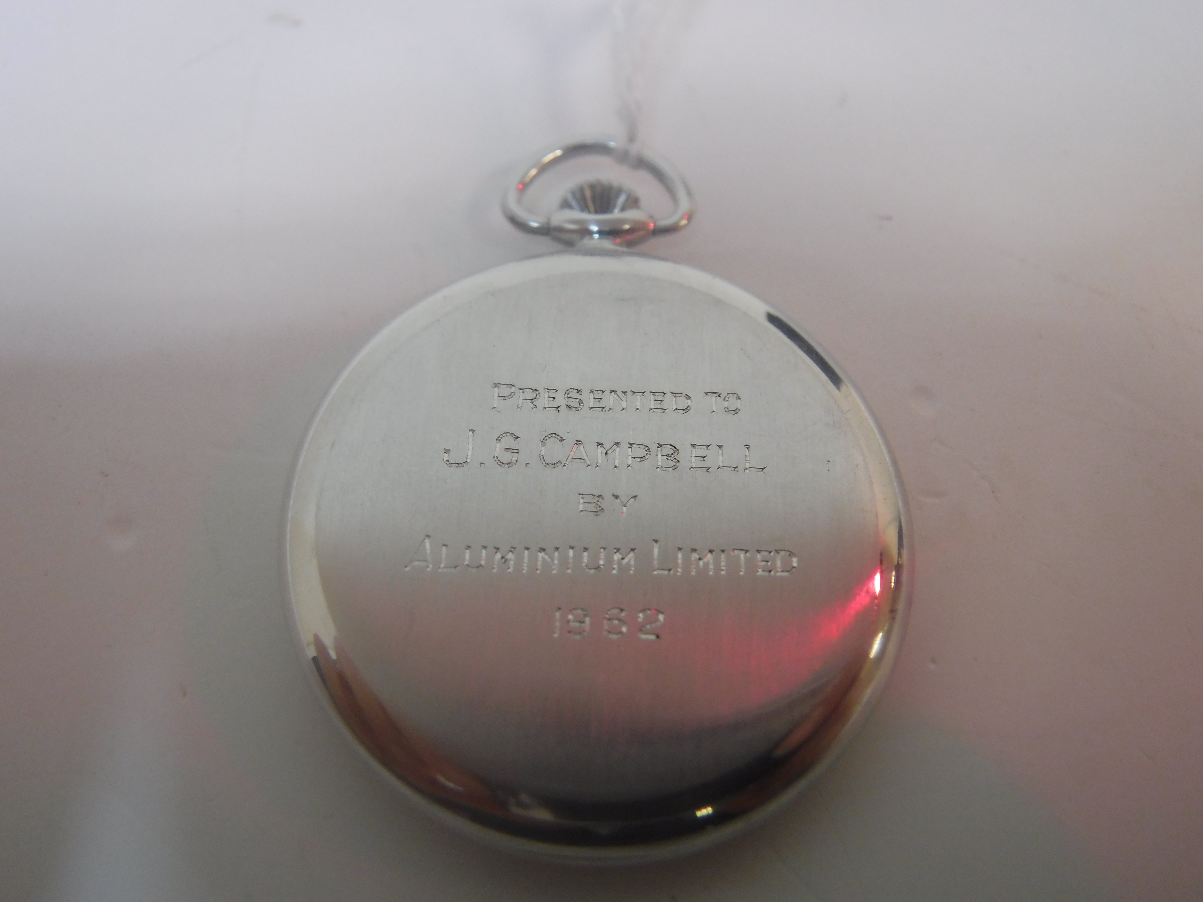 A Vacheron & Constantin aluminium cased pocket watch presented to GJ Campbell by Aluminium Ltd 1962 - Bild 14 aus 19