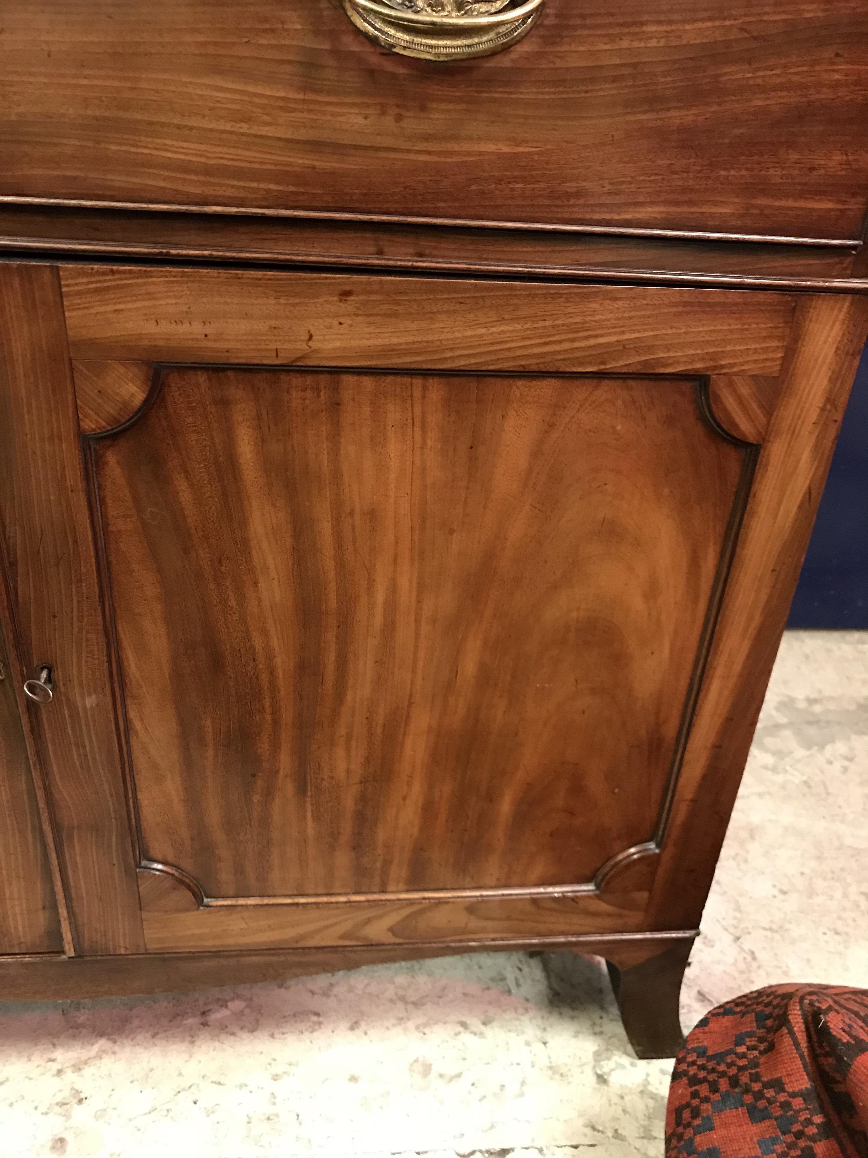 A George III mahogany bookcase cabinet, - Image 11 of 35