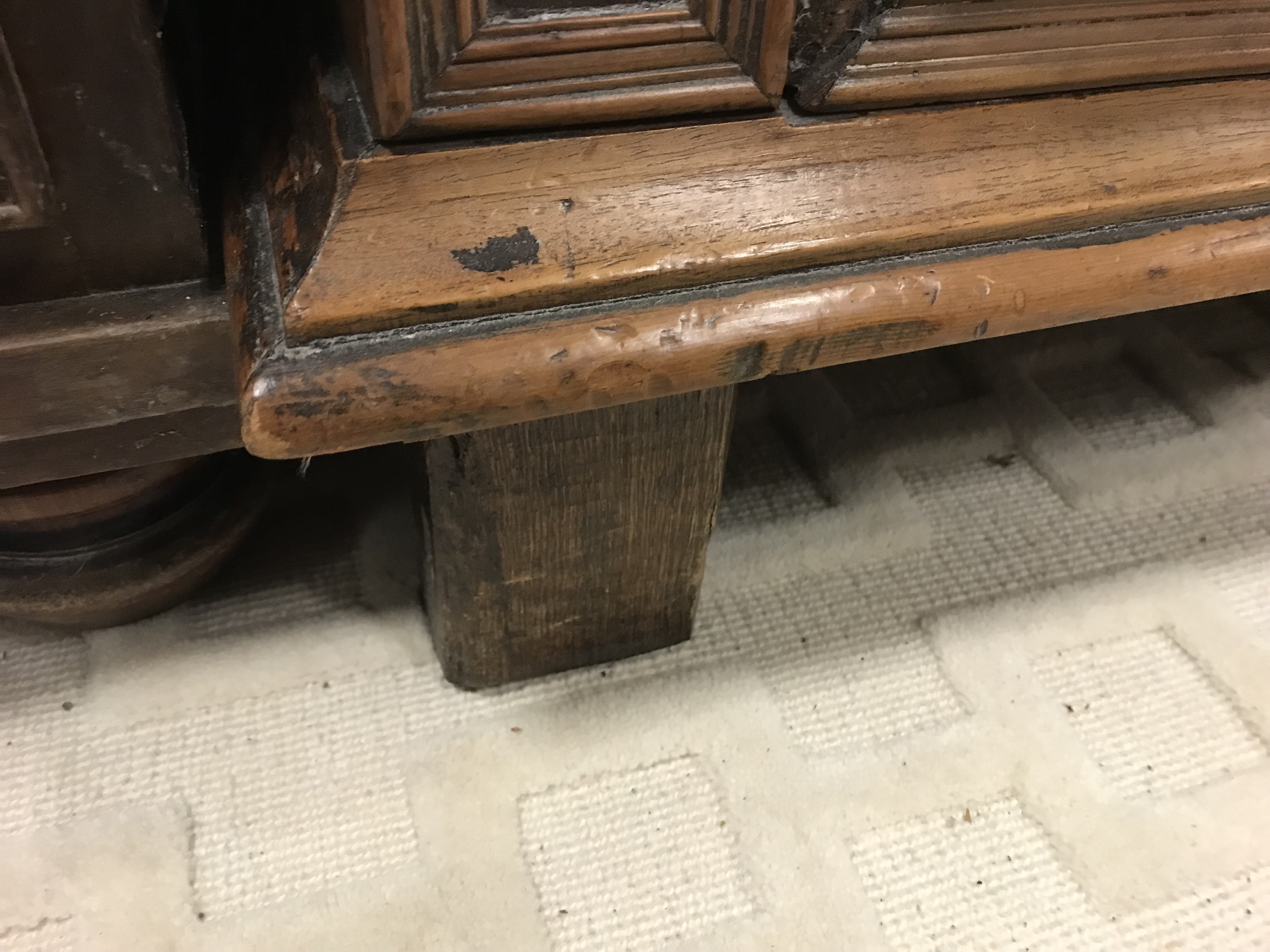 A 17th Century oak and walnut chest, - Image 26 of 26