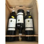 A mixed lot of wines including three bottles Chateau Montdoyen Bergerac Sec 2001,
