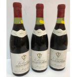 Three bottles Volnay le Clos Des Chênes Mommessin 1971