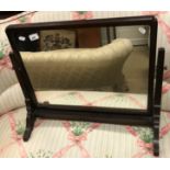 A circa 1900 mahogany framed dressing mirror and two others with oval plates in the 19th Century