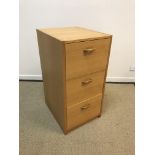 A Dansk twin pedestal desk with drawers, 160 cm wide x 75 cm deep x 73.5 cm high and matching