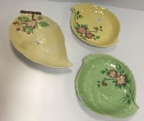 A collection of Carlton ware "Australian" design buttercup and other leaf decorated china wares