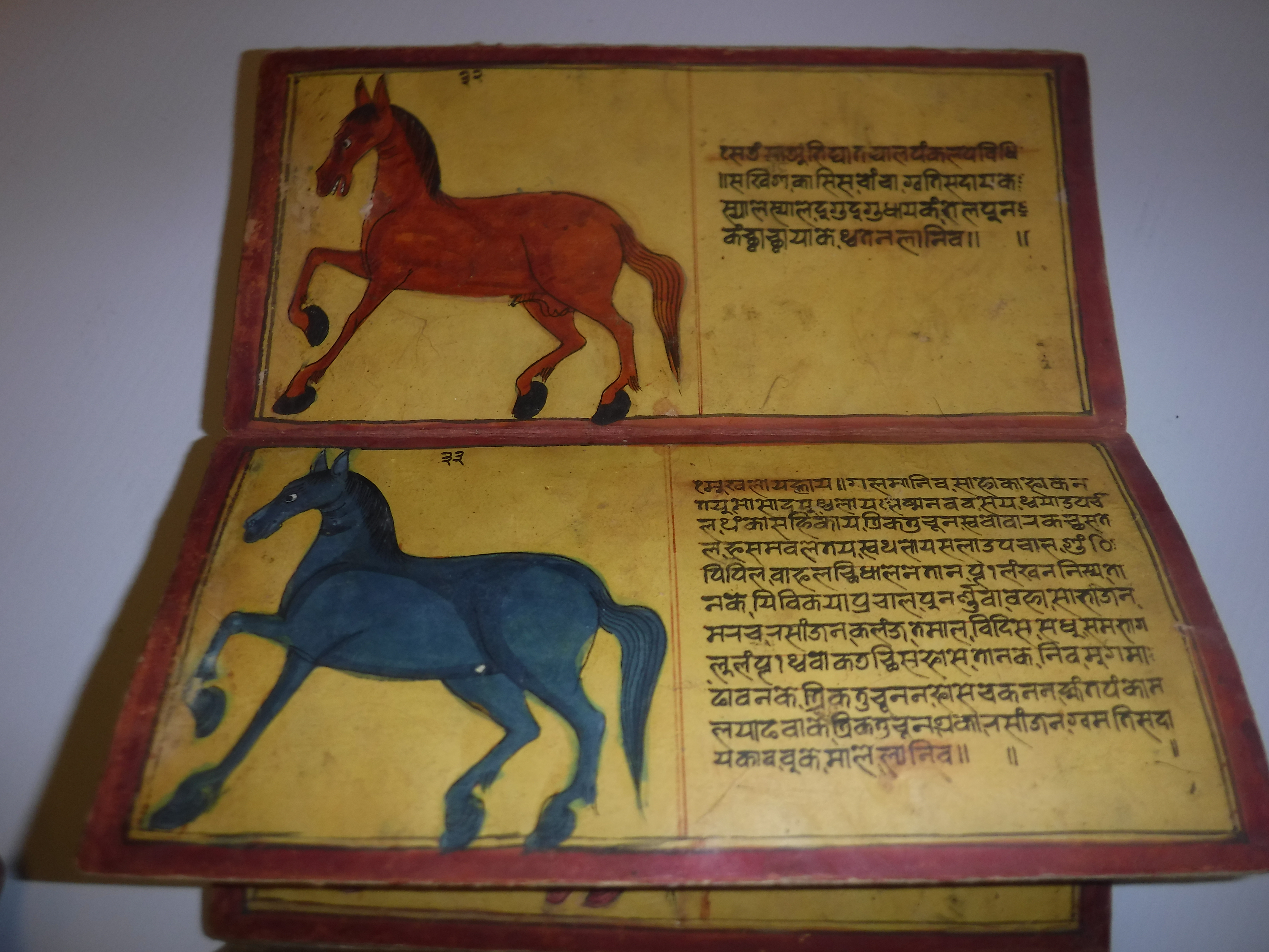 An 18th Century Nepalese Asvasastra or Treatise on the Nature and Illnesses of Horses, Leporello - Image 29 of 72