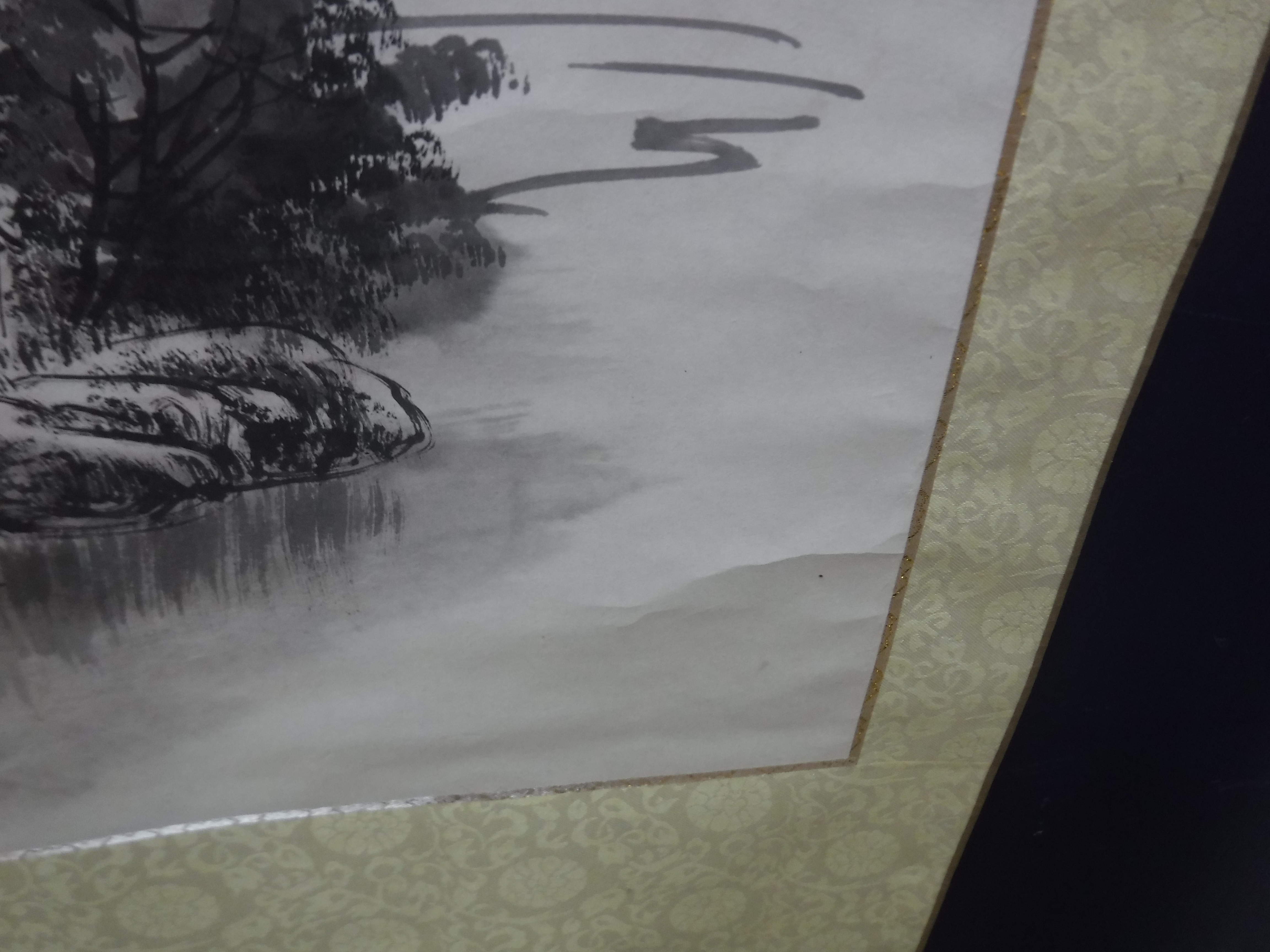 A collection of six various 20th Century Chinese scrolls depicting landscapes with blue and white - Image 7 of 30