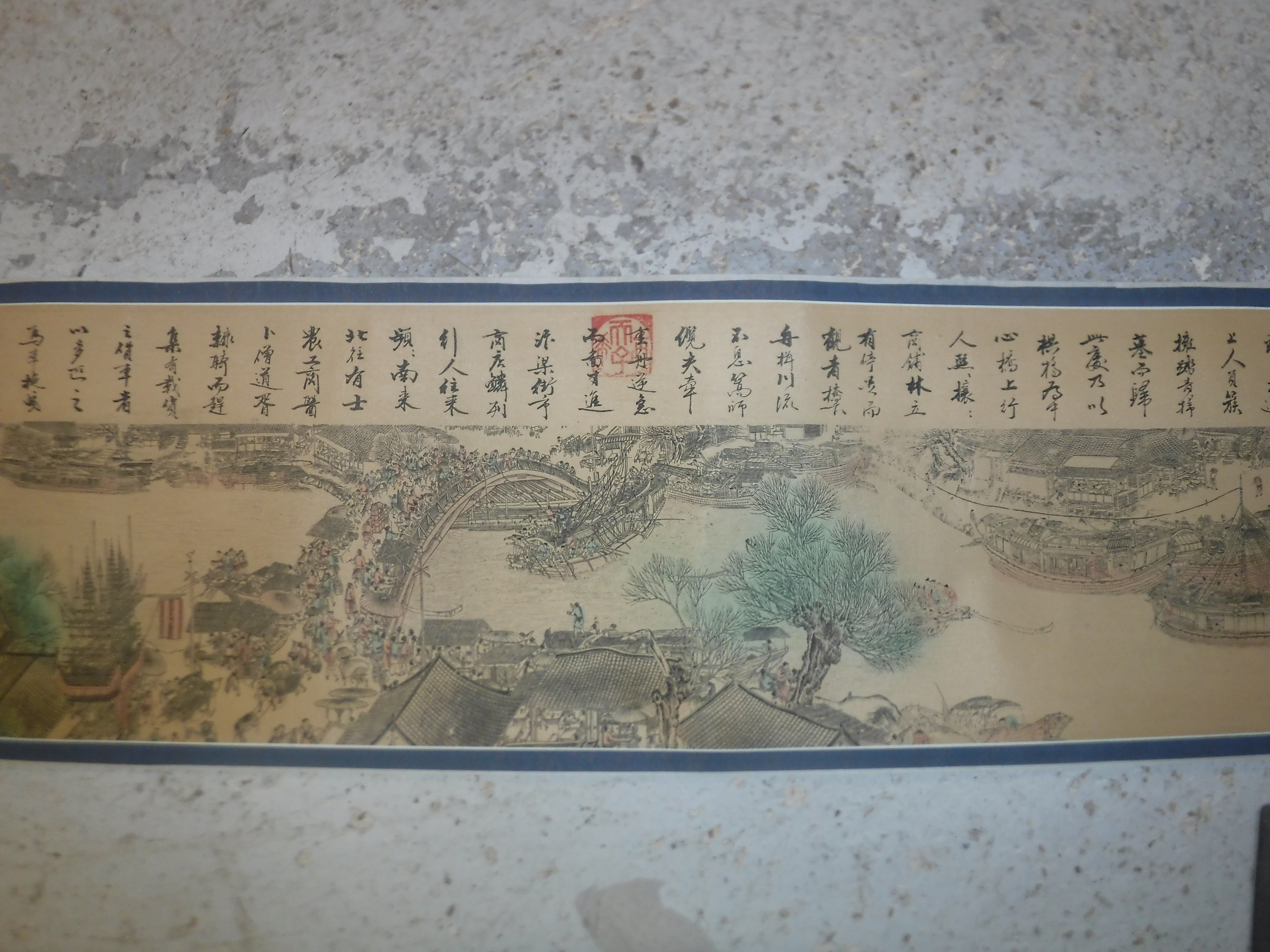 A collection of six various 20th Century Chinese scrolls depicting landscapes with blue and white - Image 28 of 30