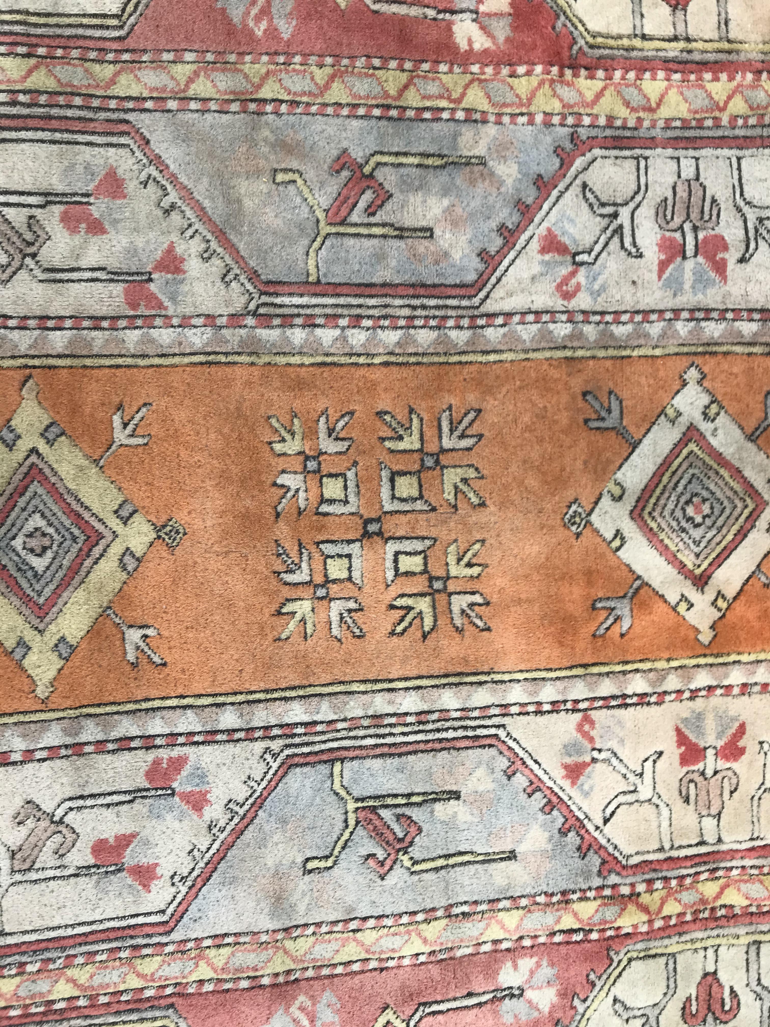 A Caucasian rug, the central panel set with three - Image 19 of 31
