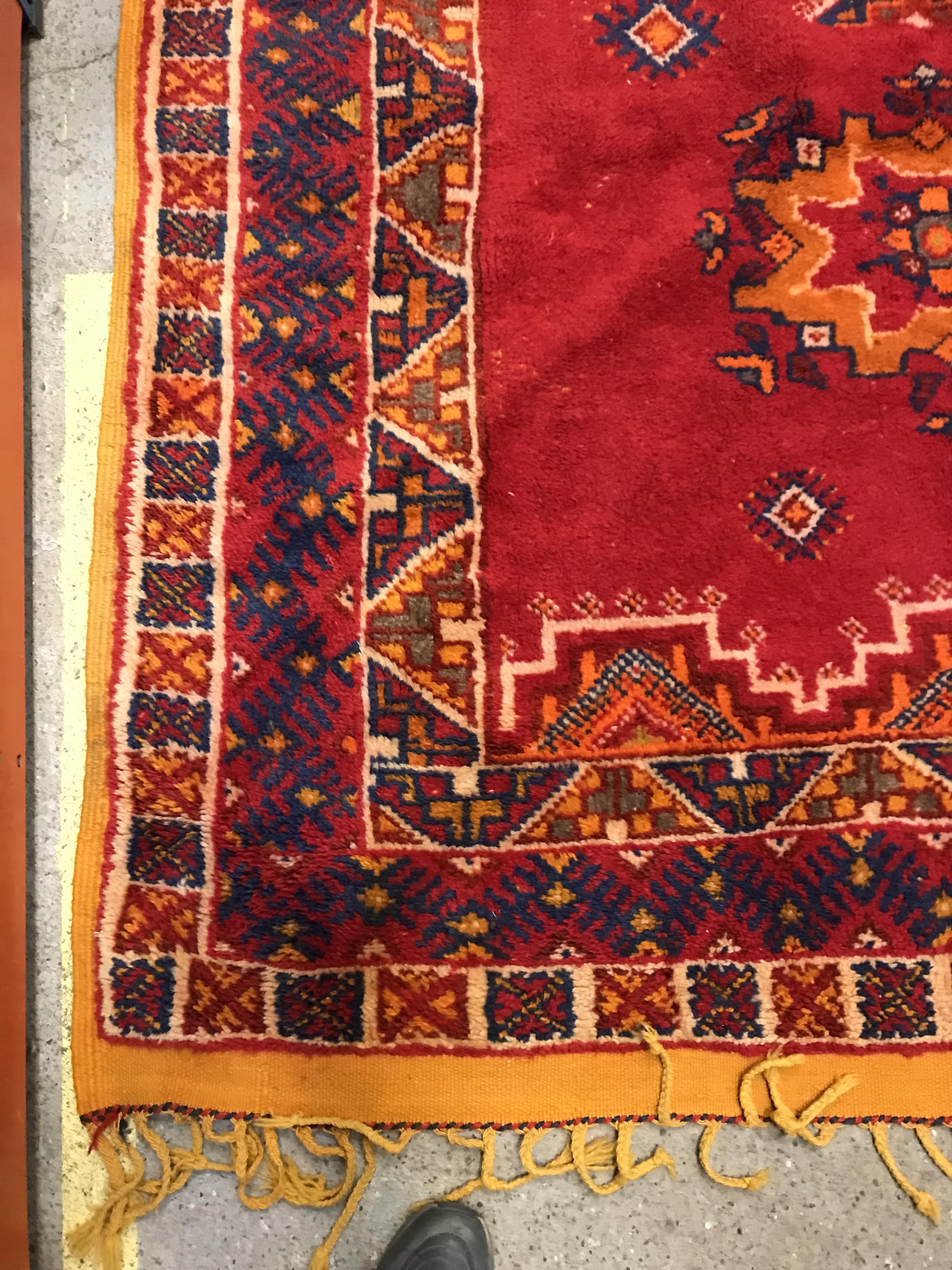 A Caucasian rug, the central panel set with three - Image 2 of 31