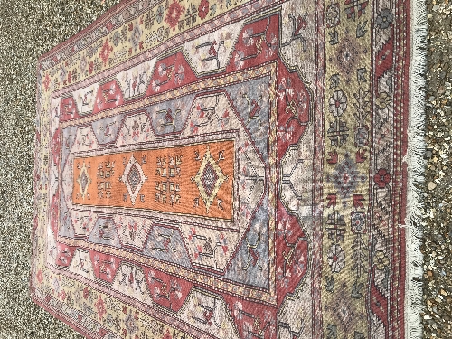 A Caucasian rug, the central panel set with three - Image 31 of 31