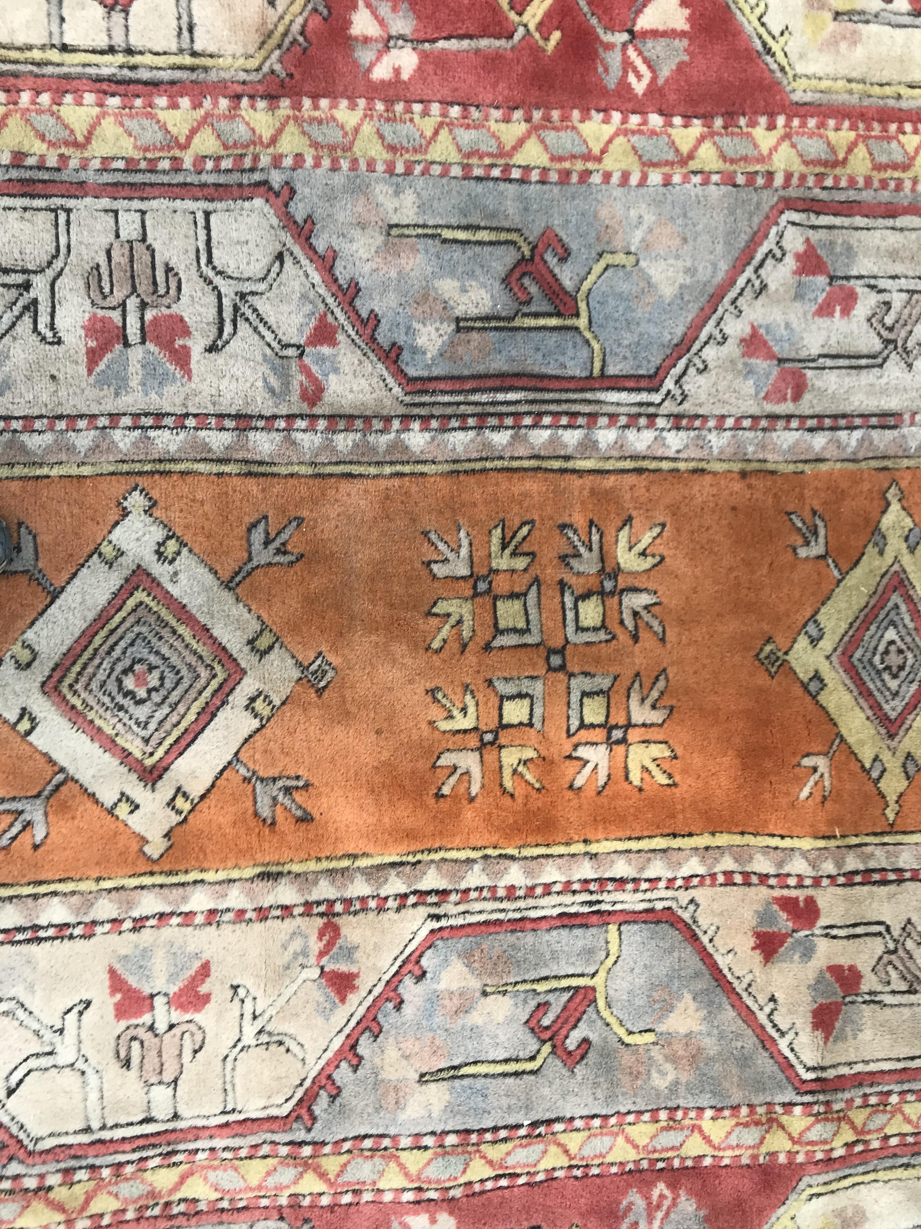 A Caucasian rug, the central panel set with three - Image 22 of 31