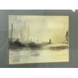 ATTRIBUTED TO CHESTER WILLIAMS "Waterscape scene w